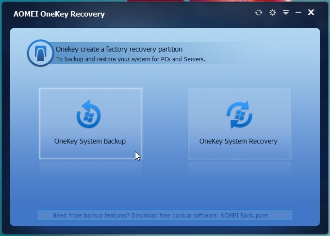 Aomei onekey recovery как пользоваться